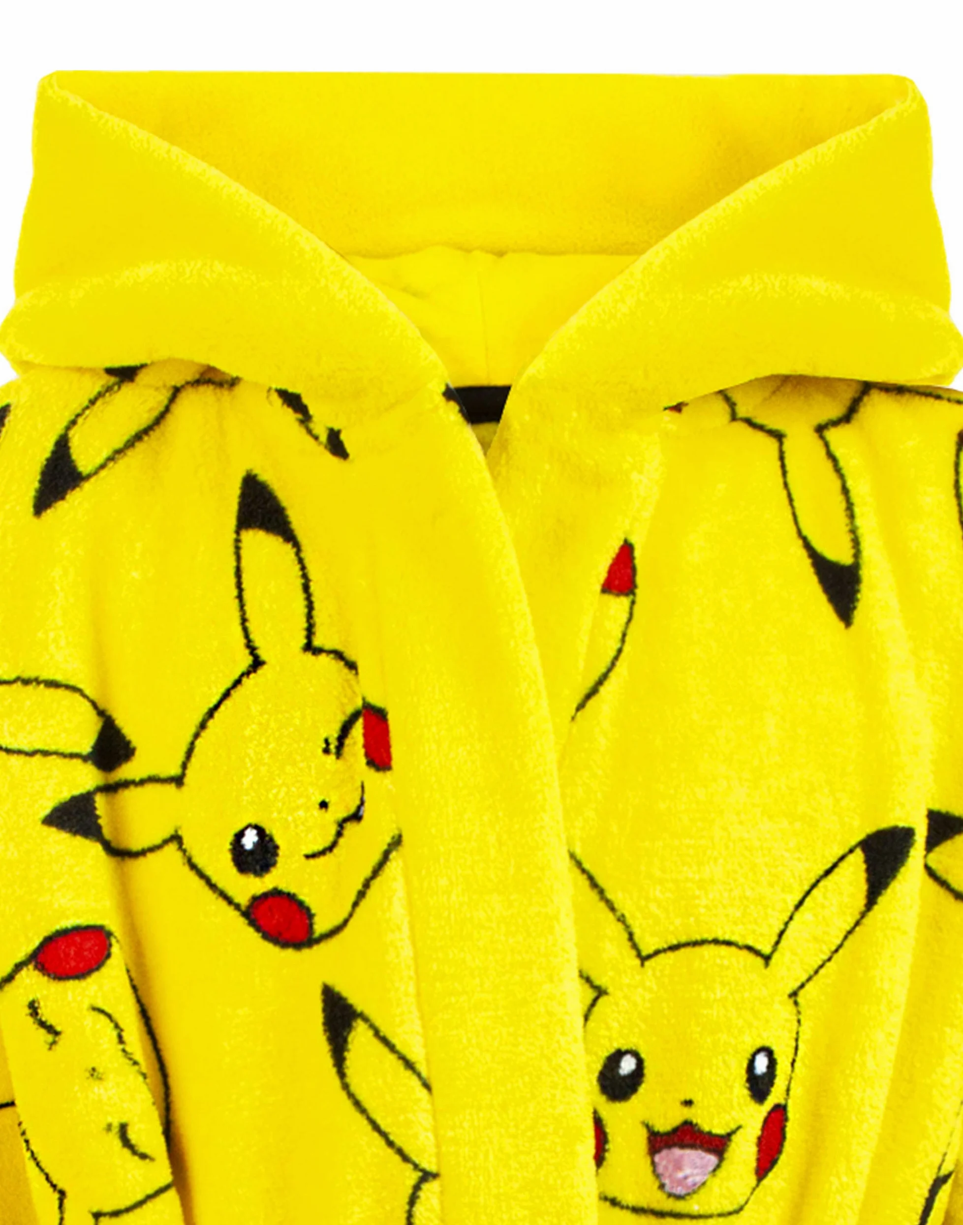 Pokemon Płaszcz kąpielowy Pikachu twarz żółty torba dziecięca szlafrok kąpielowy