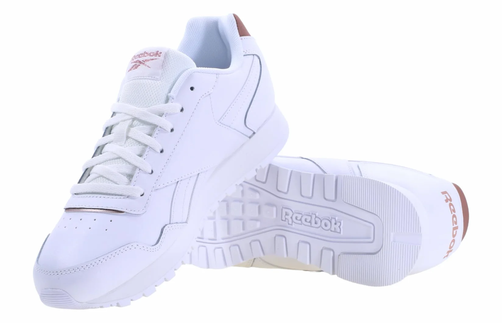 Reebok Royal Glide Sneaker, FTWWHT/FTWWHT/ROSGOL, 36 EU, Ftwwht Ftwwht Rosgol, 3 UK