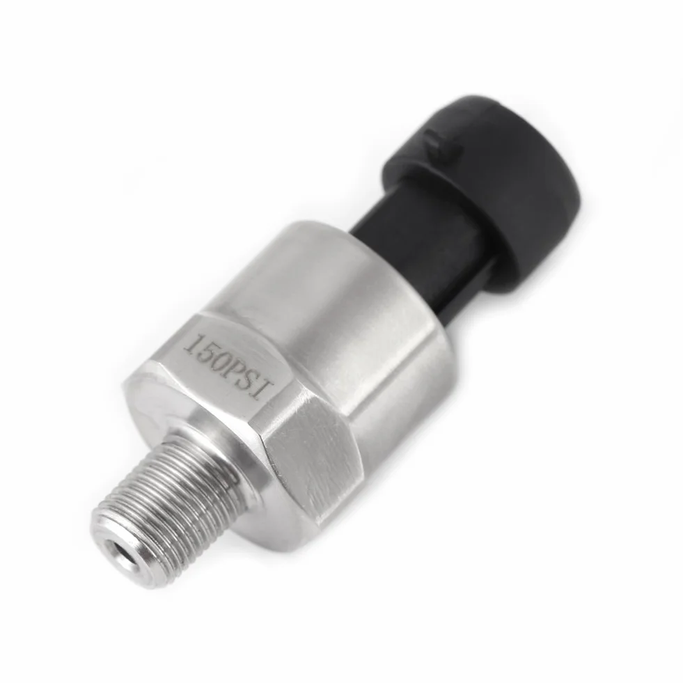 Czujnik ciśnienia do oleju, paliwa, powietrza, wody, gwint 1/8" NPT, stal nierdzewna (150 PSI)