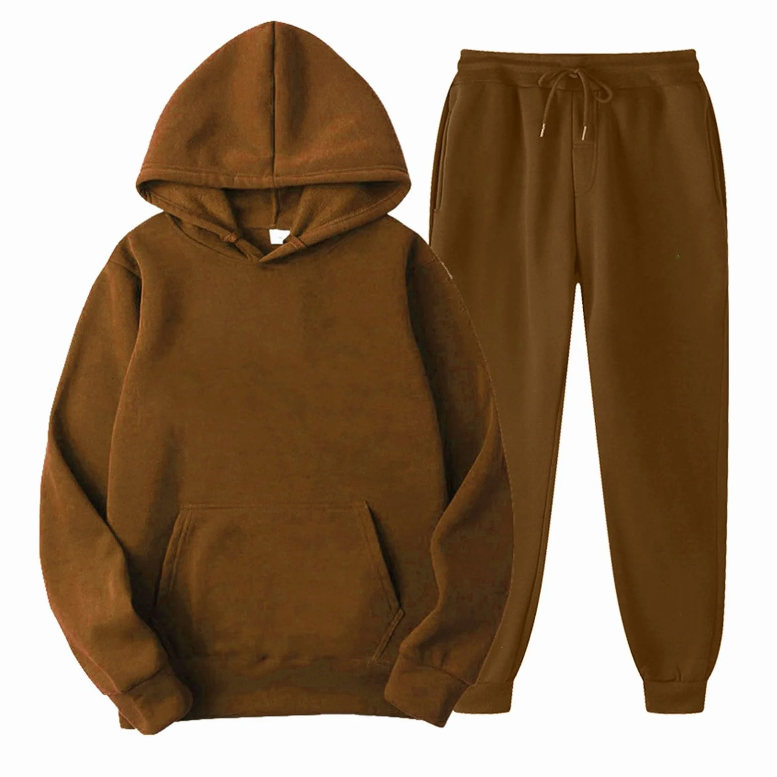 Damski dres sportowy na co dzień, luźne, elastyczne, wygodne, jednokolorowa bluza z kapturem i spodnie, stylowe stroje do joggingu, dwuczęściowy, siłownia, fitness, Y2k, kompletny zestaw