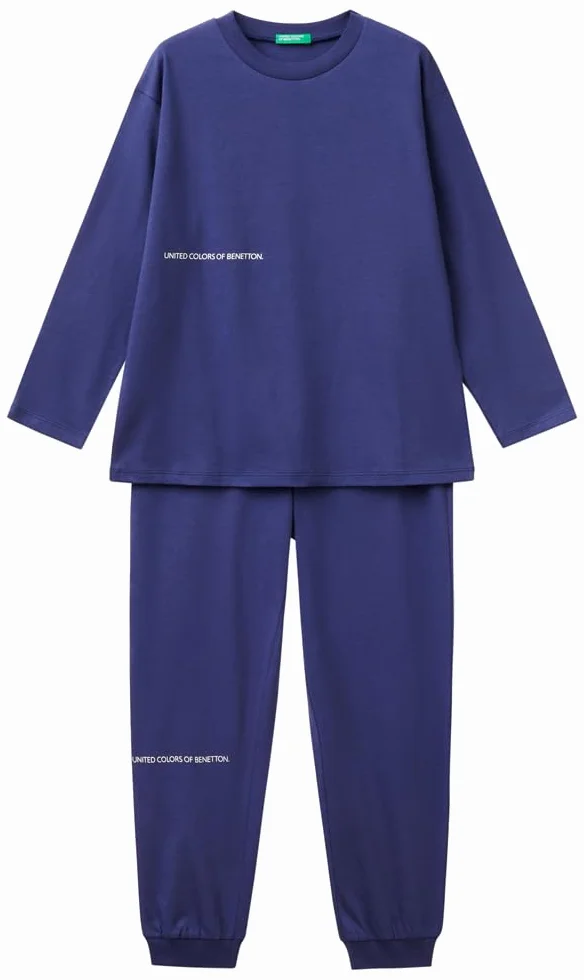 United Colors of Benetton Pidżama — zestaw Chłopcy Pig(maglia+pant) 30960p08d