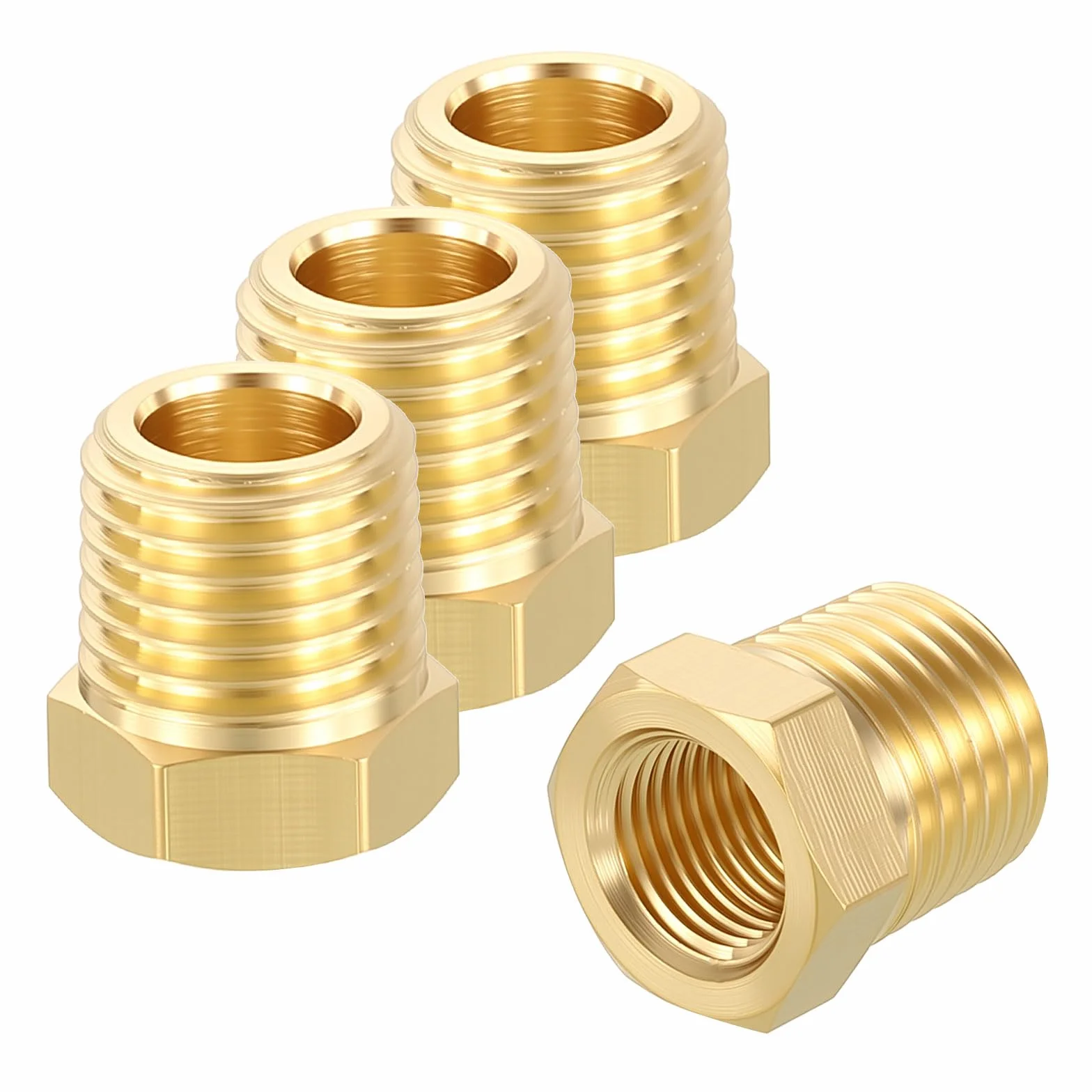 4-pak adapterów męskich na żeńskich, 1/10.2 cm MNPT x 1/20.3 cm FNPT