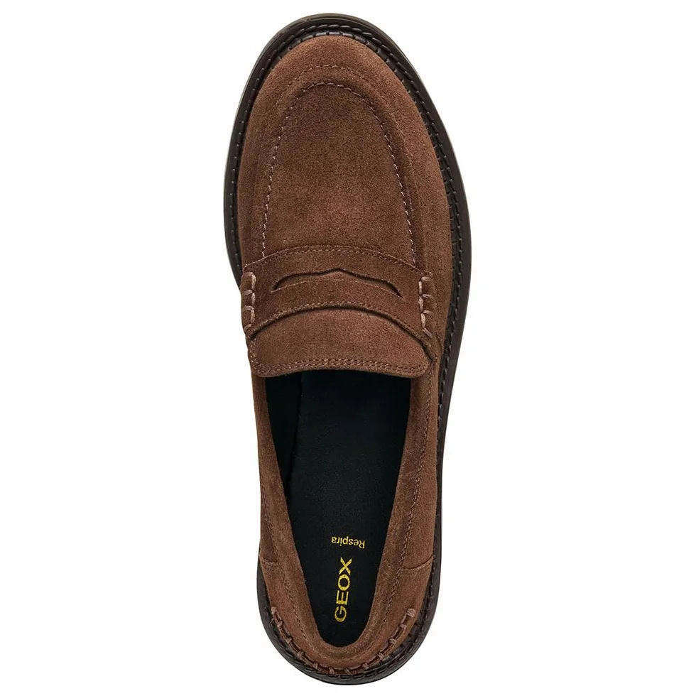 Geox Damskie Mokasyny D SERILDA Loafer Brązowe 40 EU