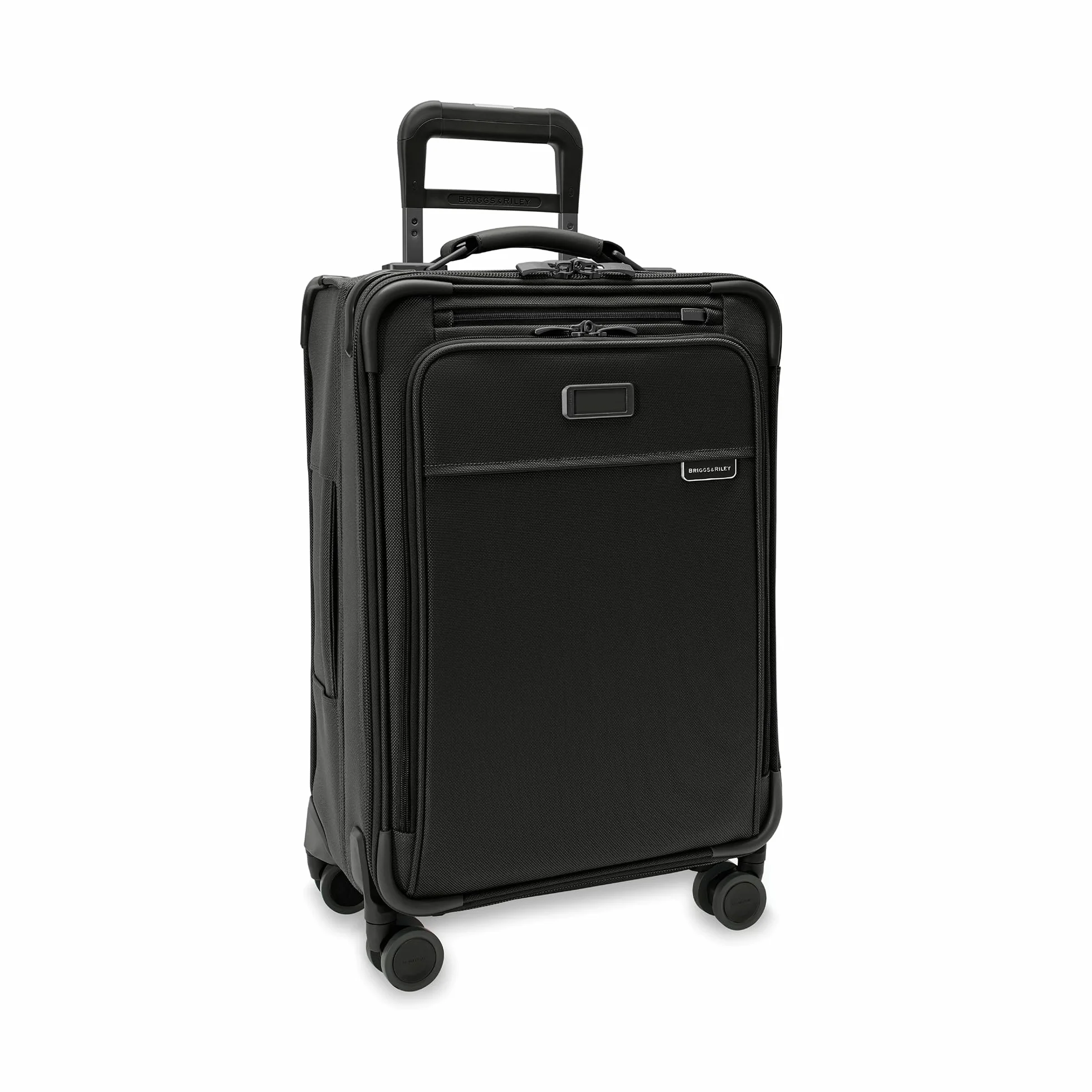 Briggs & Riley Walizki obrotowe z możliwością rozbudowy na 4 koła, Czarny, Carry-On 56cm, Niezbędny bagaż podręczny.