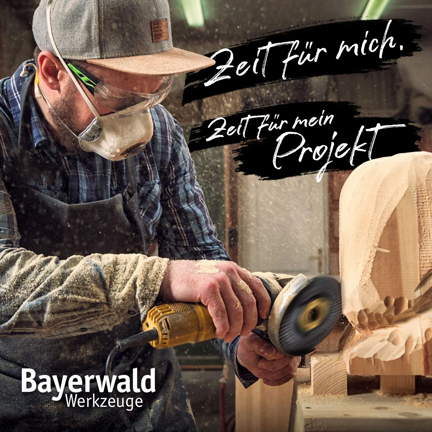 Bayerwald "Black Biter" zakrzywiona/okrągła – tarcza ścierna - Ø 125 mm x 22,2 mm | szybkie, grube szlifowanie drewna i materiałów drewnopochodnych | do szlifierek kątowych