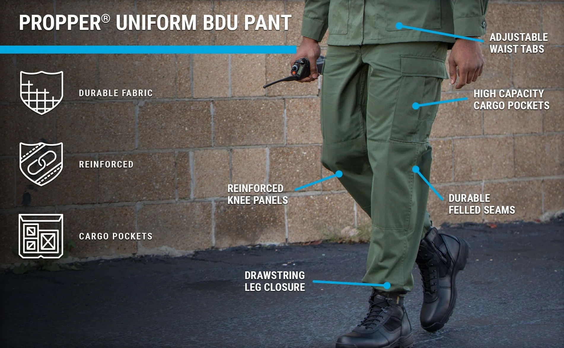Propper F525025 - Uniform Bdu Trouser - Spodnie Mężczyźni