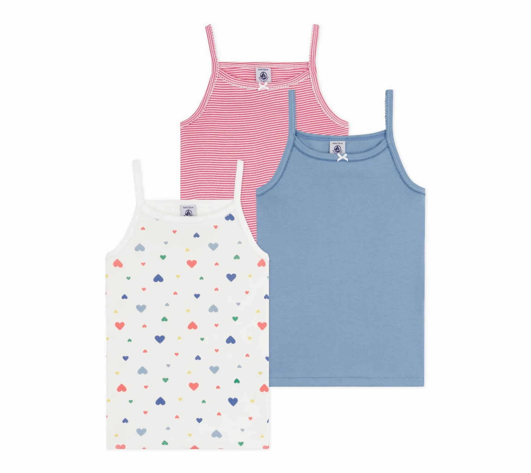 Petit Bateau Bielizna DZIEŃ Dziewczynki 3 Cab Mult