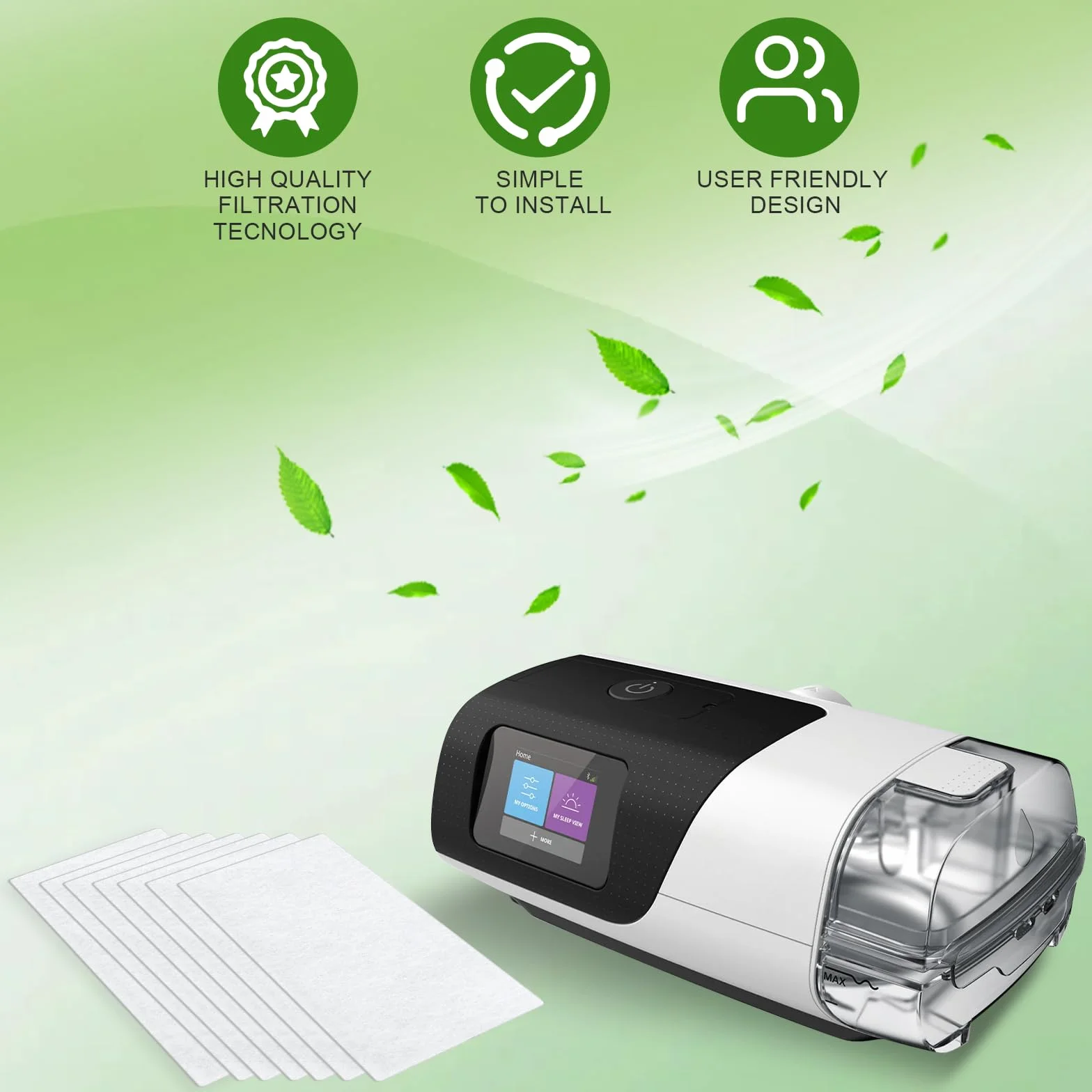 Filtr maszynowy CPAP, 30 sztuk, kompatybilne z filtrami Resmed Airsense 11, akcesoria do urządzeń CPAP, akcesoria medyczne, jednorazowe filtry powietrza