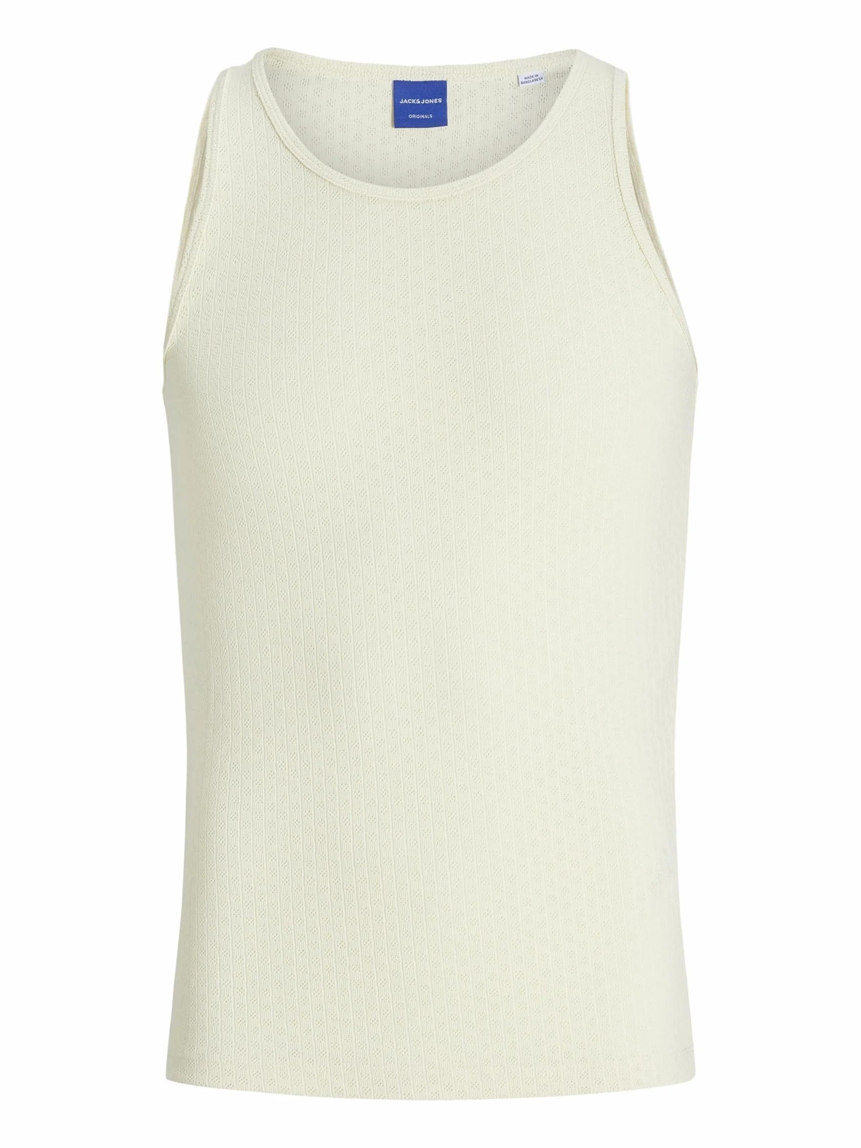 JACK & JONES Jorhydra Pointelle Tank Top męski, Antique White, M