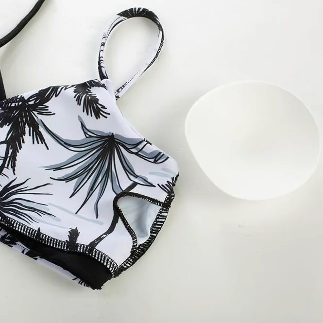 GRACE KARIN Dziewczęcy kostium kąpielowy, strój kąpielowy, bluzka + majtki + sarong, niebieski, zielony, 7 lat