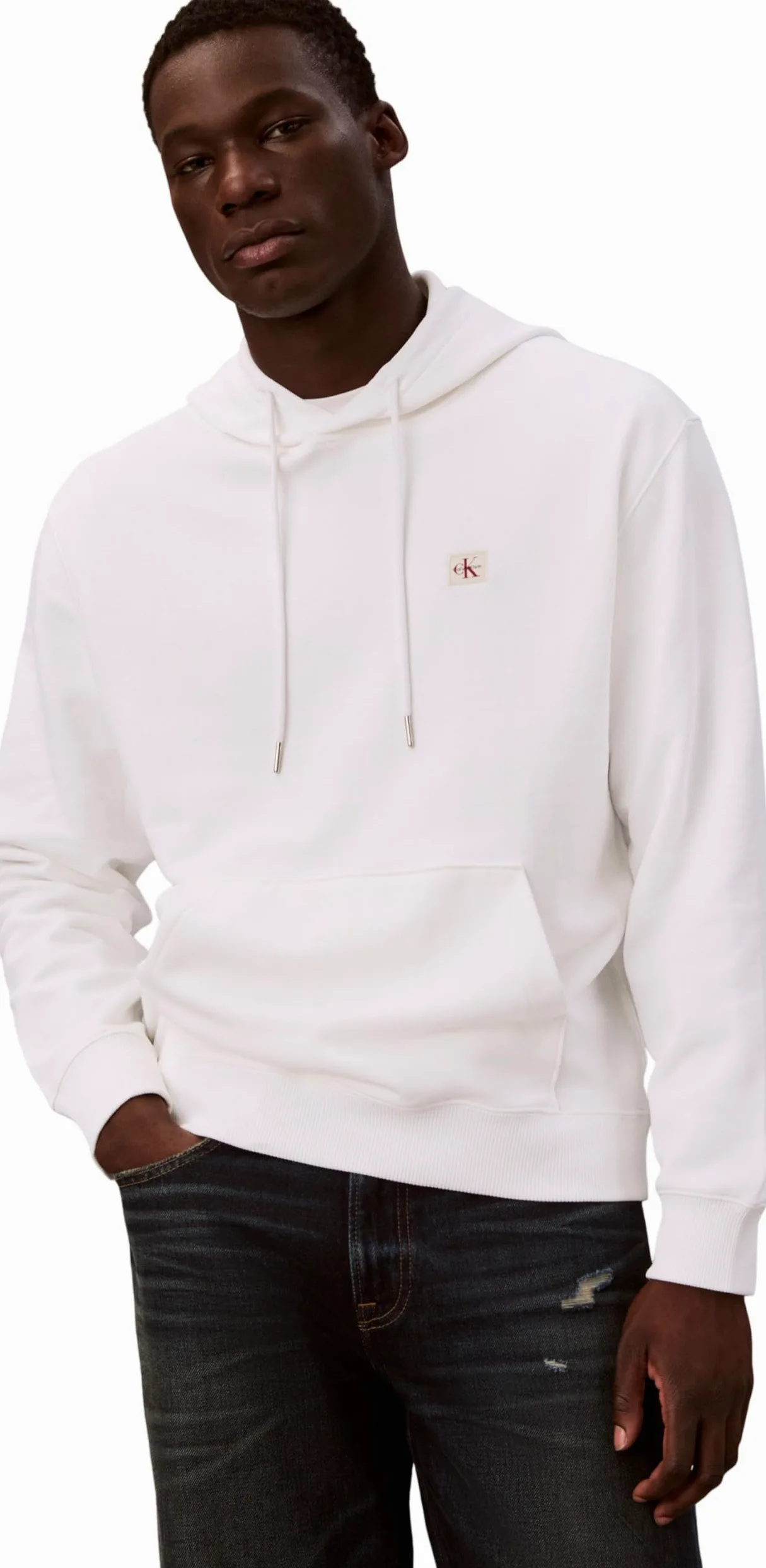 Calvin Klein Bluzy Mężczyźni 400gsm Terry Badge Hoodie Lv04rc274g