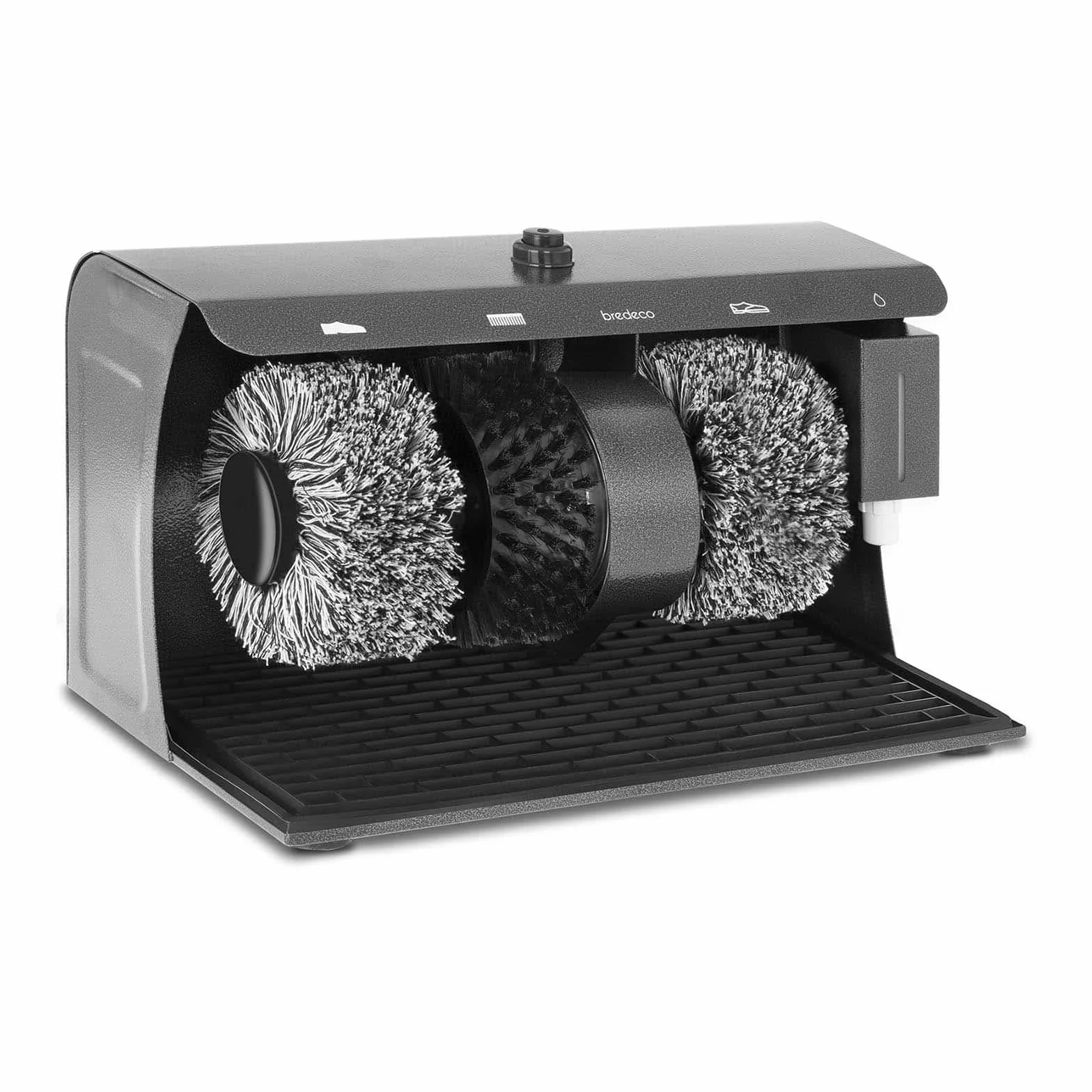 BC-S-POL3 maszyna do czyszczenia obuwia (3 szczotki, 120 W, 230 V, stal)