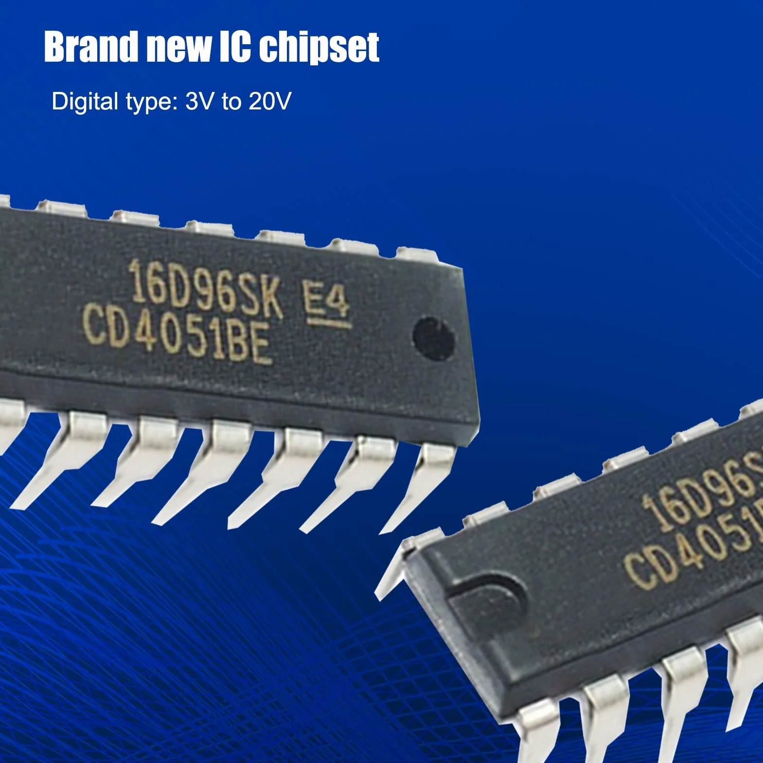 Jadeshay Chipset IC, 10 sztuk/partia CD4051BE Chipset IC Chipset Precyzyjne komponenty elektroniczne
