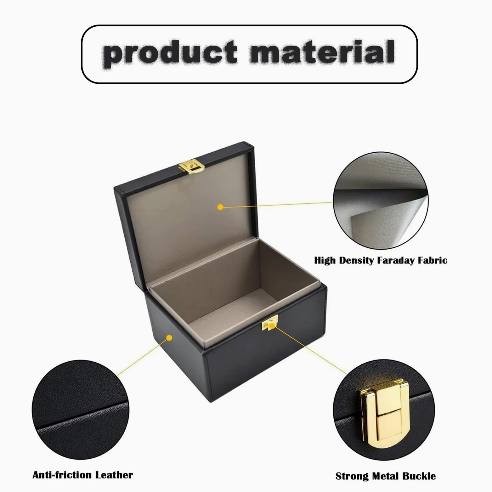 Klatka Faradaya, Carbon Fiber Texture RFID Box For Car Keys, For Key Fob Protector For Anti-Theft And Security(17cmx12.3cmx9.5cm)