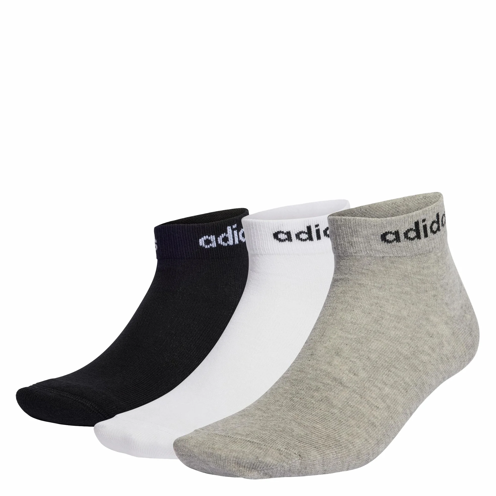 adidas Think Linear Ankle Socks 3 Pary Unisex Dzieci Skarpetki (3 sztuki)