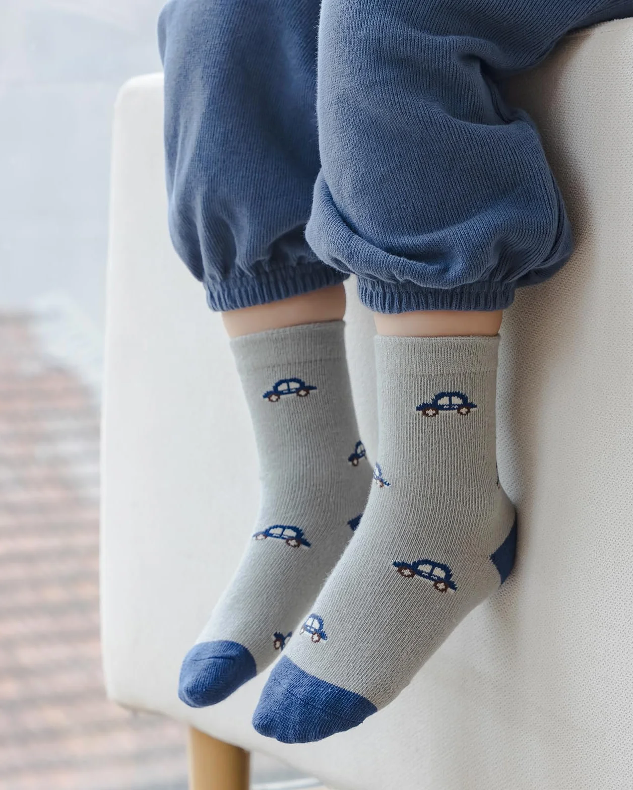 Kyopp 10 par bawełniane skarpetki dla dzieci Crew Socks śmieszne zwierzęta