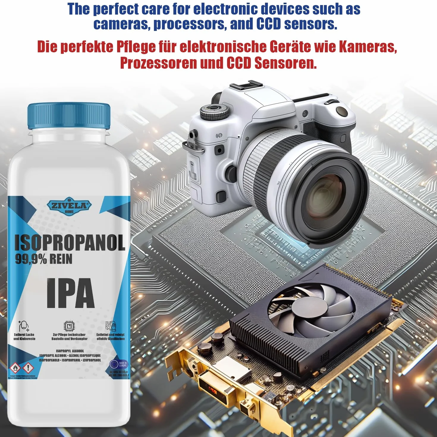 Izopropanol 99,9% 5L IPA do gospodarstwa domowego i elektroniki, soczewek i ekranów