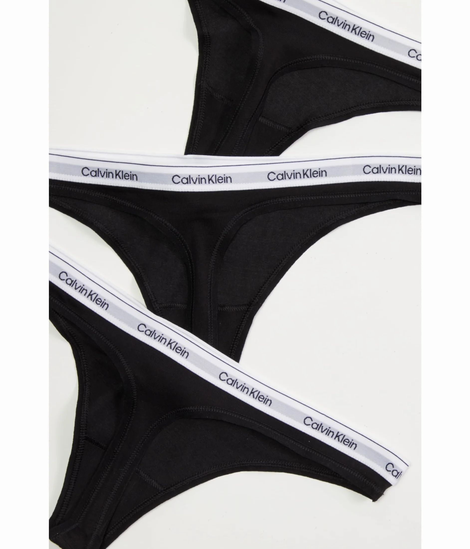 Calvin Klein Damskie stringi CK 3 sztuki sznurowadeł, elastyczne, bawełniane, rozciągliwe, QD5209E
