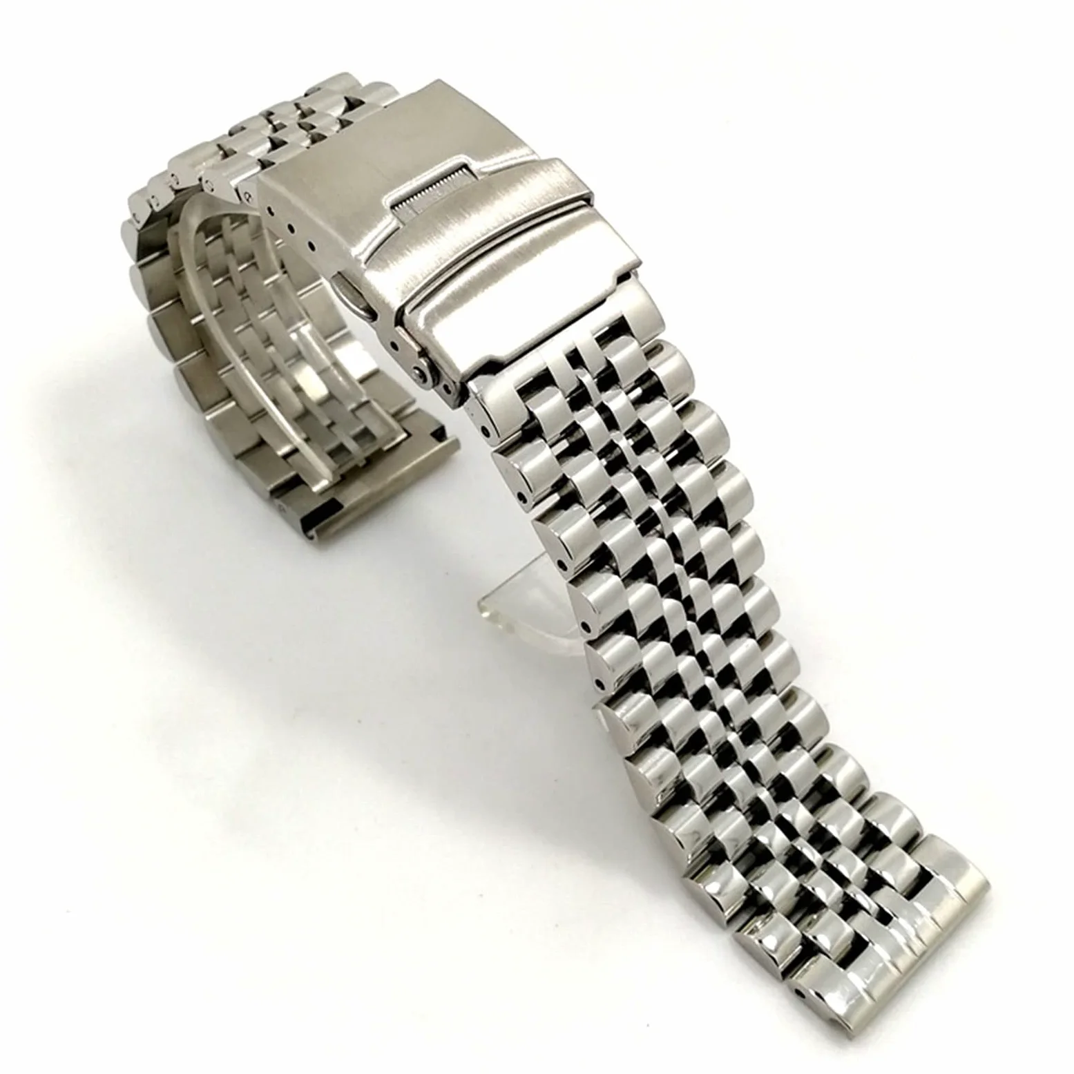 Pasek do zegarka Quick Release Mesh Pleciony metalowy pasek ze stali nierdzewnej dla mężczyzn i kobiet Regulowany 18 mm, 20 mm, 22 mm Bransoletka / 18 mm/Czarny