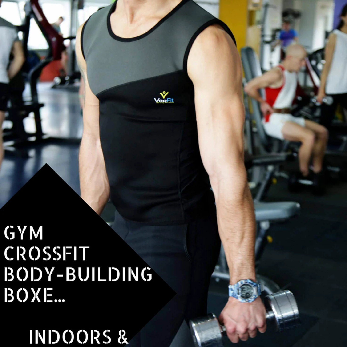 VEOFIT Fitness wyszczuplająca bluza - tonizuje ramiona, brzuch i biodra, zapewniając jędrniejszą skórę i wyrafinowaną sylwetkę S-XXXL