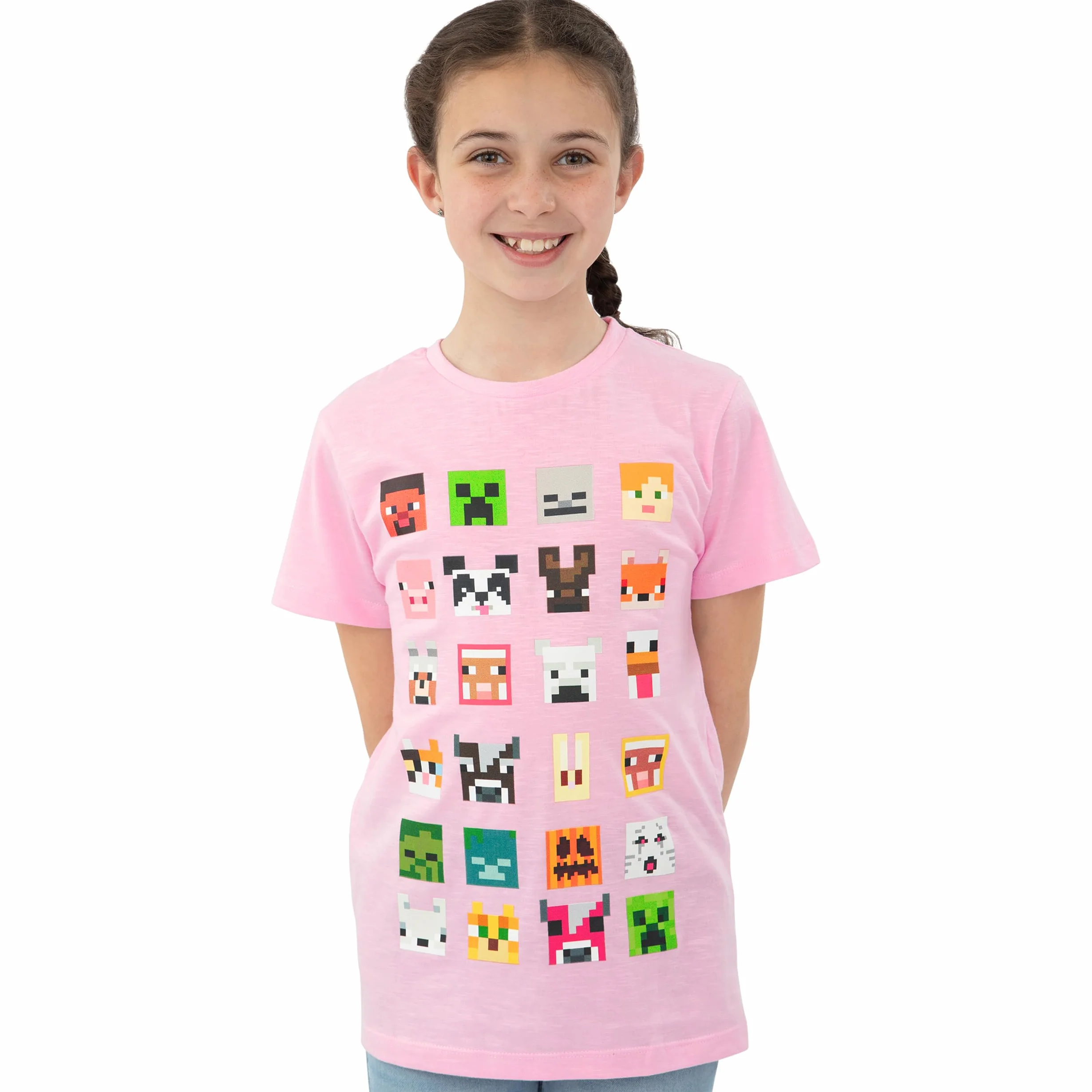 Minecraft T-shirt dziewczęcy