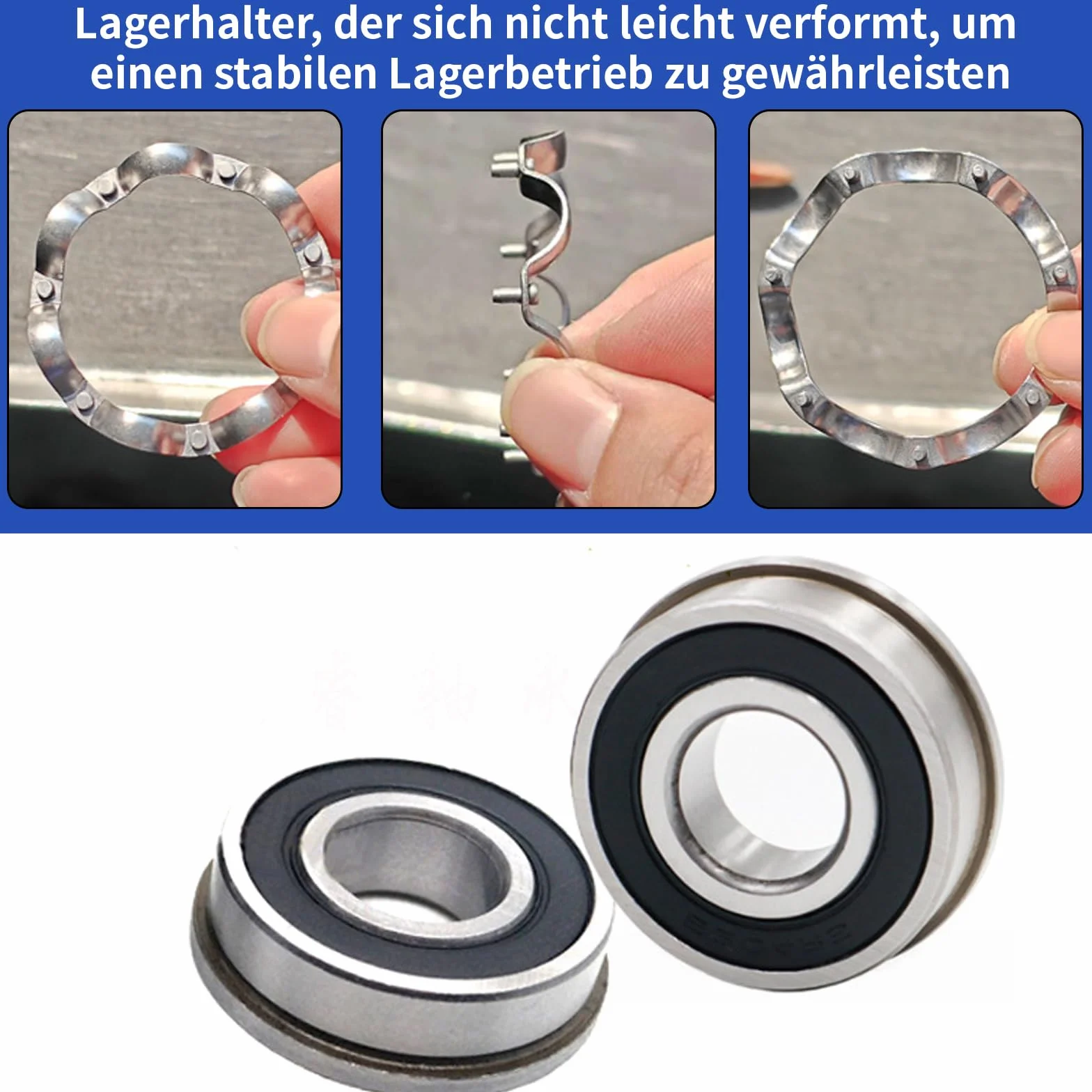 4 szt. F6003 F6003-20-2RS kołnierzowe łożysko kulkowe, łożysko kulkowe 35 x 20 x 11 mm, łożysko kulkowe do wszystkich rodzajów taczek, kół do taczek, instalacji przemysłowych, pojazdów