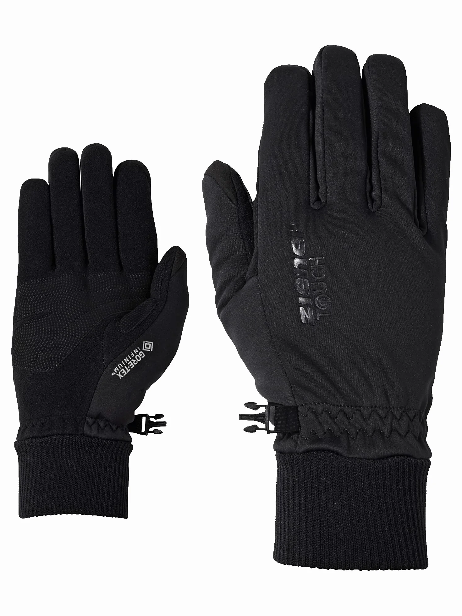 Ziener Męskie rękawiczki IDAHO GWS TOUCH multisport rekreacyjne/funkcjonalne/outdoorowe | oddychające, wiatroszczelne, dotykowe