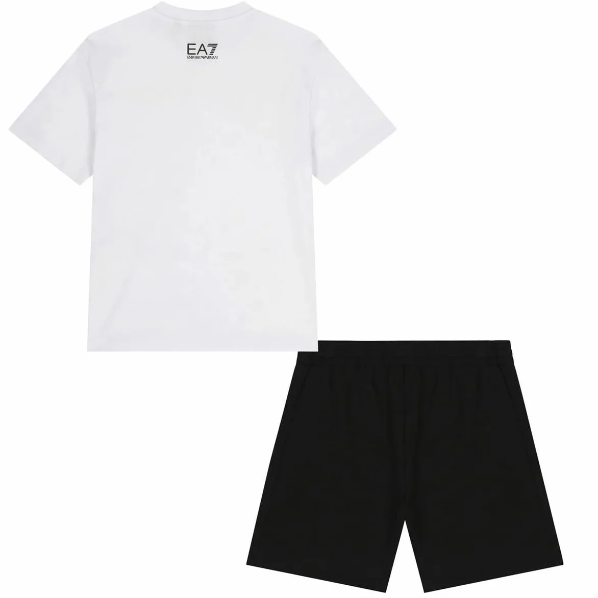 Emporio Armani EA7 Bawełniana koszulka i szorty z serii Logo dla dzieci i nastolatków, 7B000267