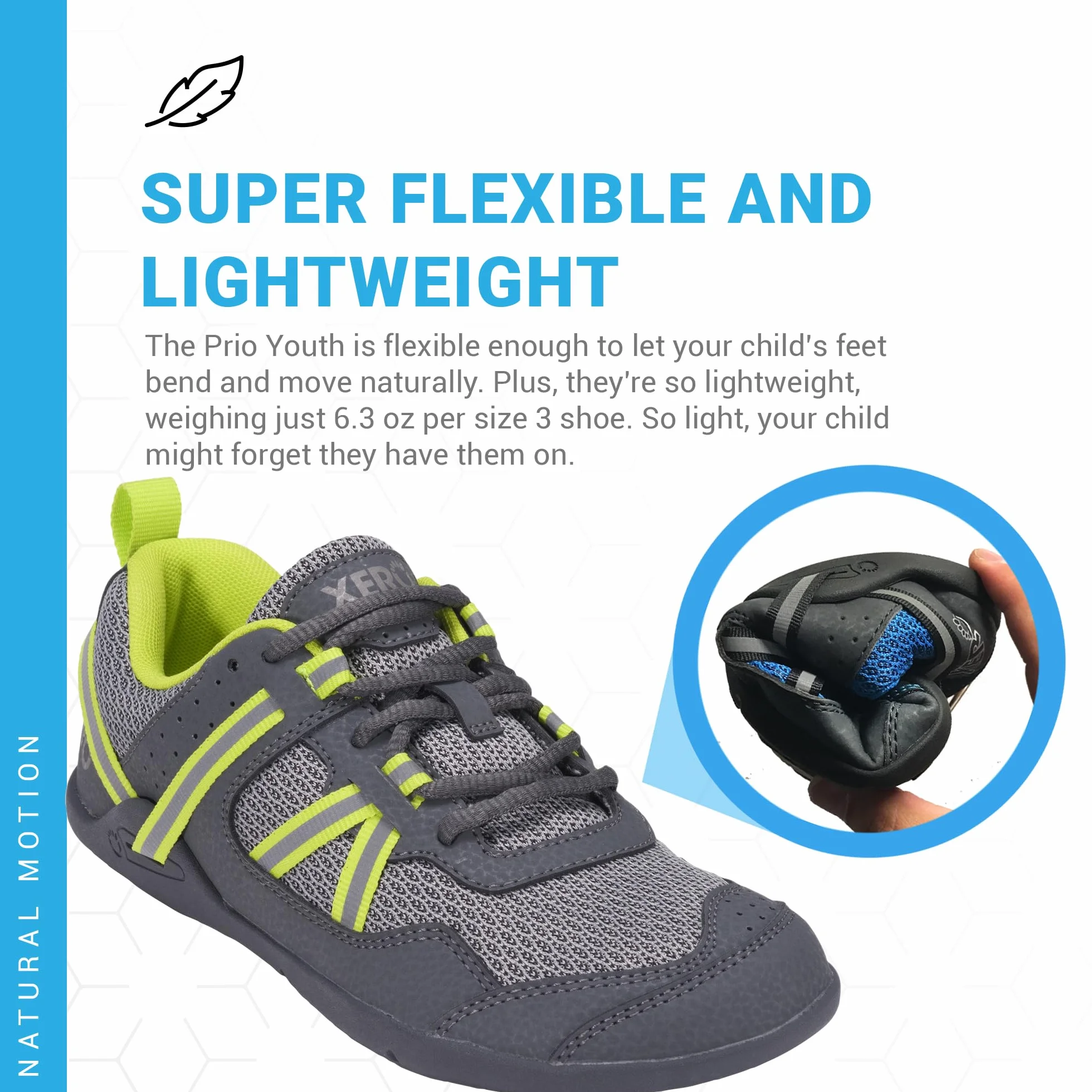 Xero Shoes Buty do biegania dla dzieci dla chłopców i dziewczynek, lekkie, zero drop, uczucie chodzenia boso