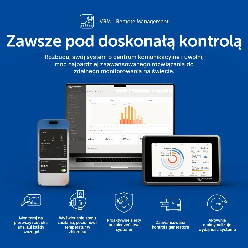 Victron Energy SmartSolar MPPT 75V 10 amp 12/24-Volt Kontroler Ładowania Słonecznego (Bluetooth)