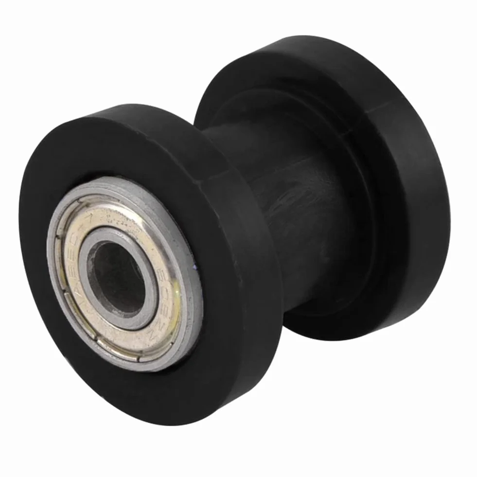8mm koło pasowe napinaczowe wałek łańcuchowy MoreChioce prowadnica koła napinacza z tworzywa sztucznego do motocykla Dirt Bike Enduro,czarny