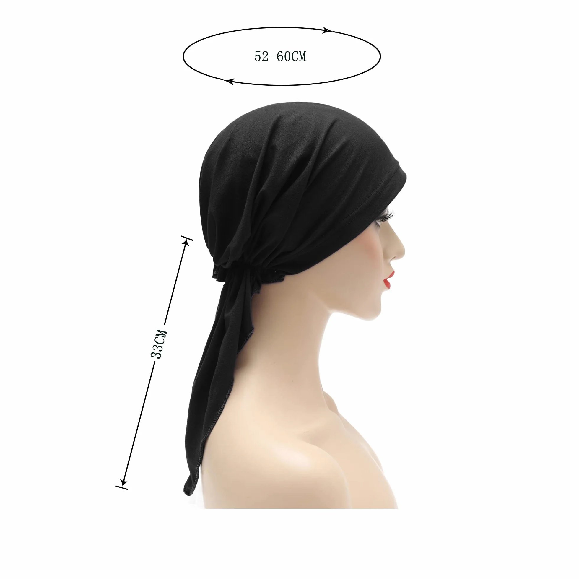 ZLYC Damska czapka turban Chemo wiązana chusta na głowę Headwraps lekki kapelusz