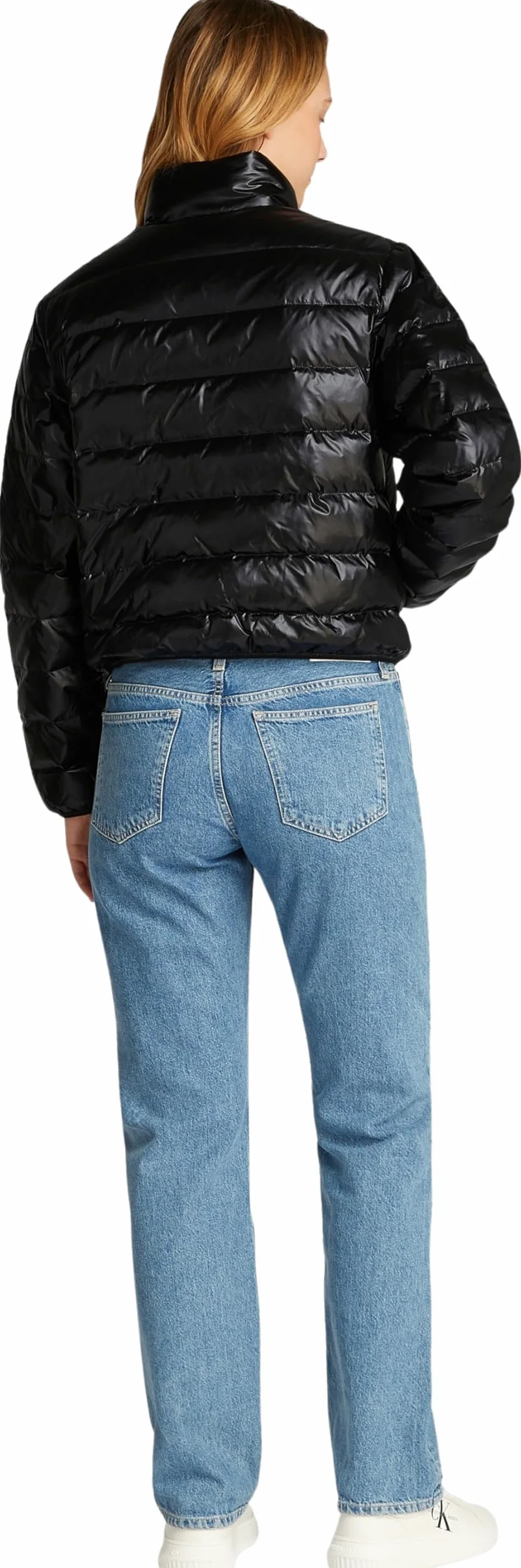 Calvin Klein Jeans Damska kurtka puchowa UL DOWN SHINE PUFFER J20J224698, czarna (Ck Black), XS, Czarny (Ck Black), XS