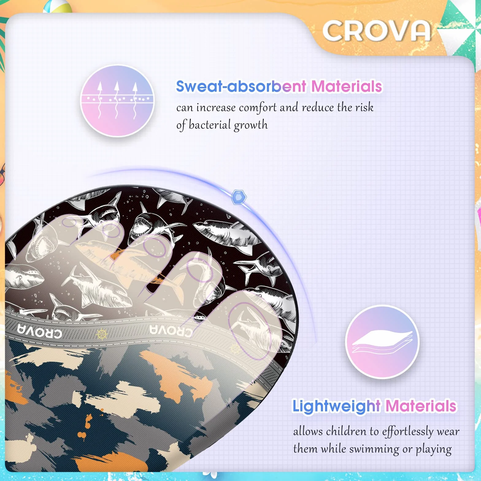 CROVA buty do wody dla dzieci antypoślizgowe szybkoschnące