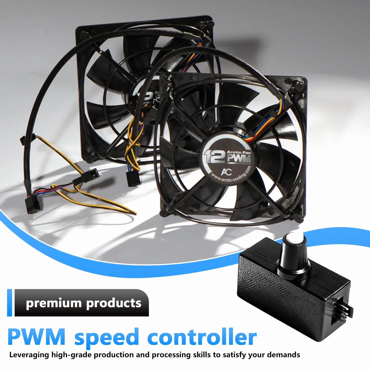 PWM sterowanie wentylatorem, 4-pinowy regulator prędkości PWM, kontroler wentylatora, zasilacz USB typu C, 12 V DC-DC Boost Converter do samodzielnego chłodzenia wodą i sterowania wentylatorem, łatwy