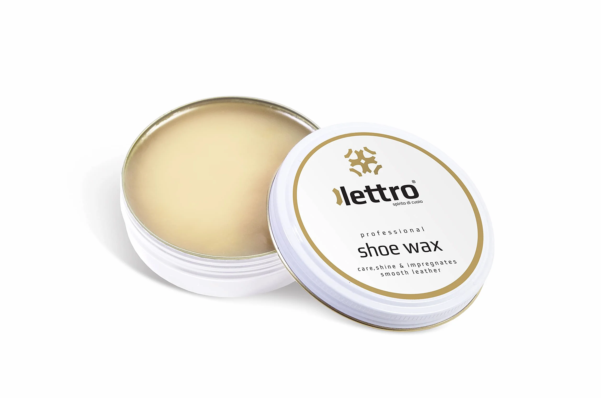 Lettro Wosk do Butów, 100 ml, Wysokiej Jakości Środek do Polerowania w Wielu Kolorach, Wyjątkowy Połysk Gładkich Skórzanych Butów, Toreb, Kurtek i nie Tylko