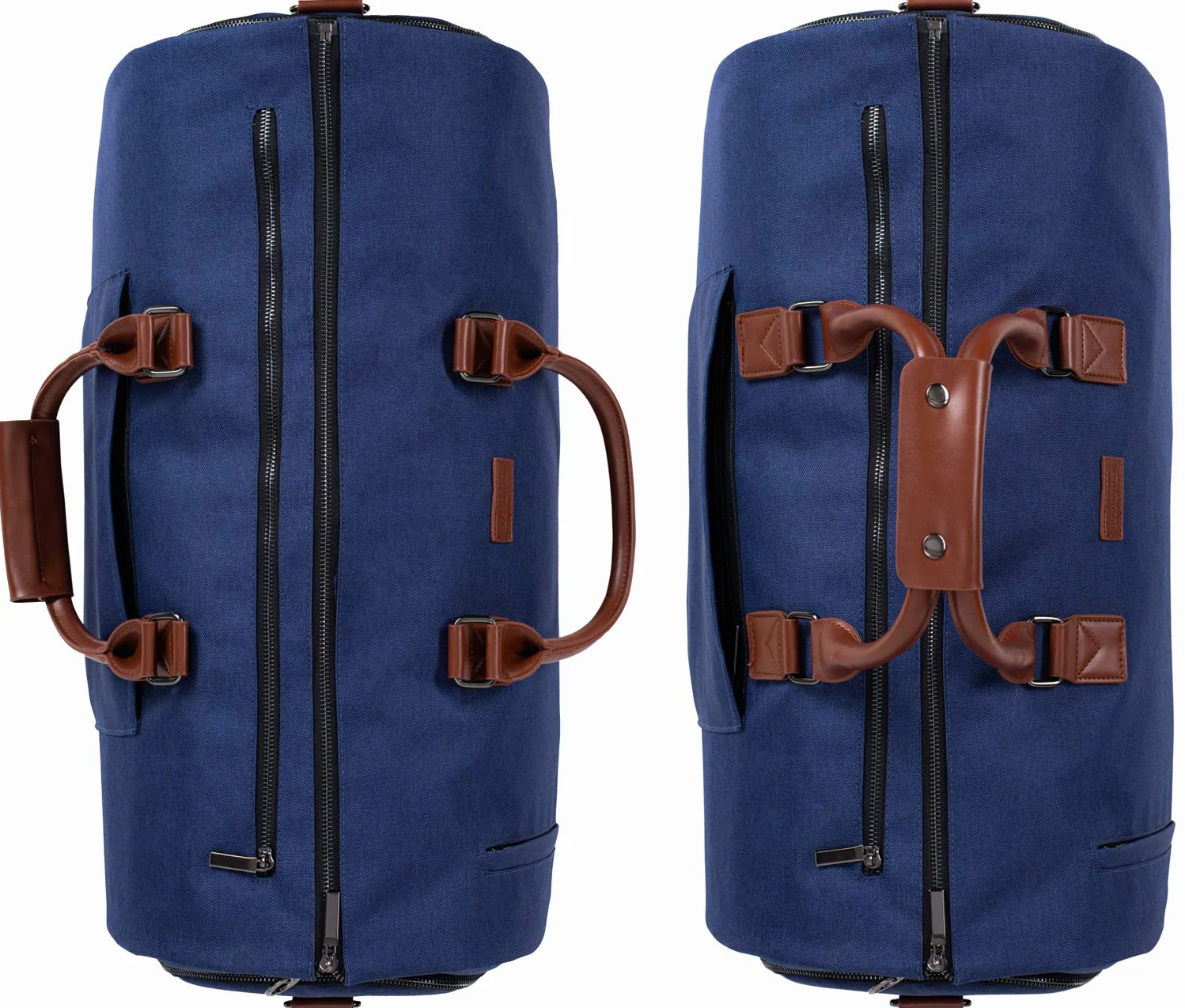 Torba Weekender 4w1 – Praktyczna Torba na Ubrania, Laptop, Buty i Kosmetyki – Elegancki Granatowy Pokrowiec, Idealny na Podróże Służbowe i Biznesowe
