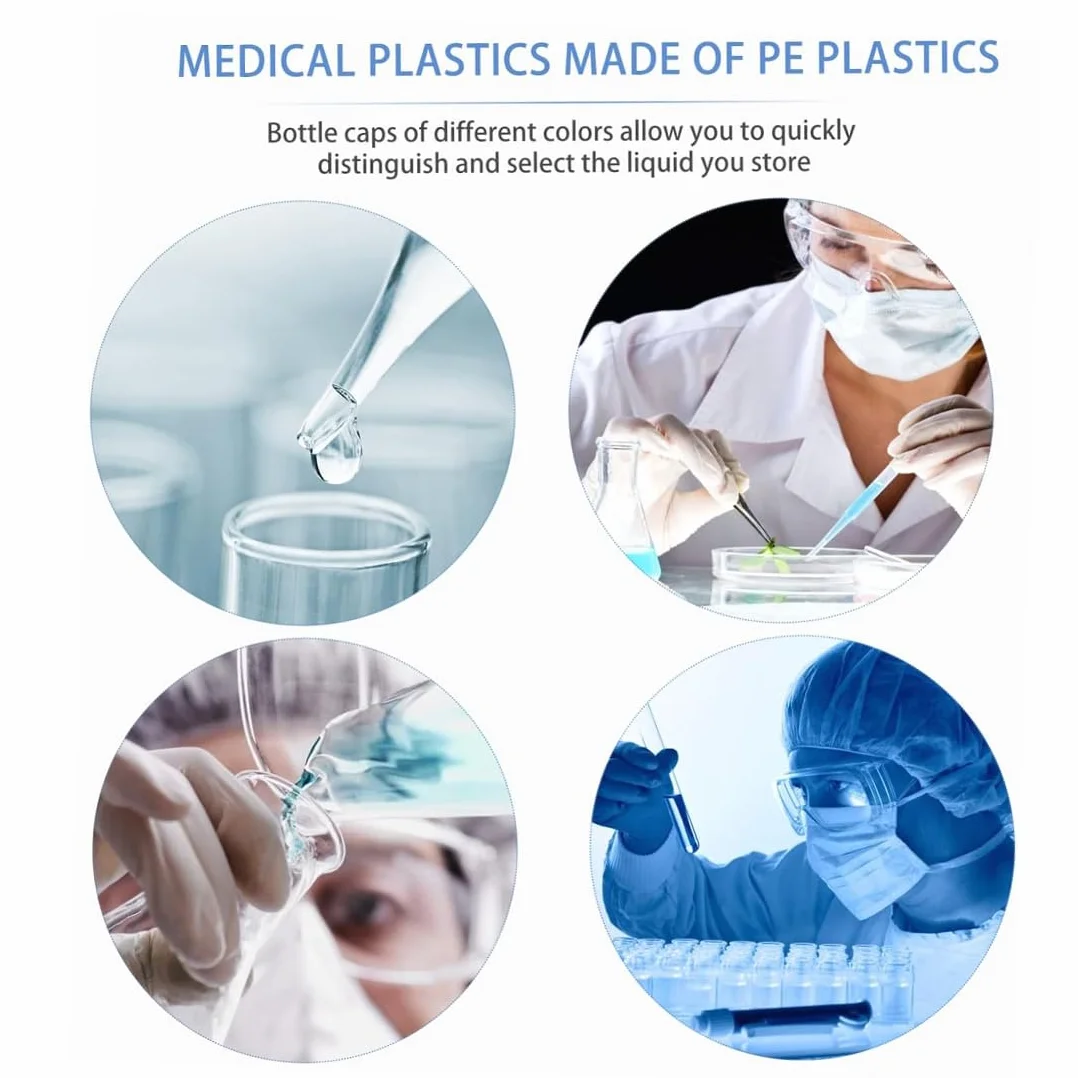 15 Sztuk Butelek z Kroplomierzem - Plastikowe Butelki z Zakraplaczem w Płynie, Puste, 20 ml