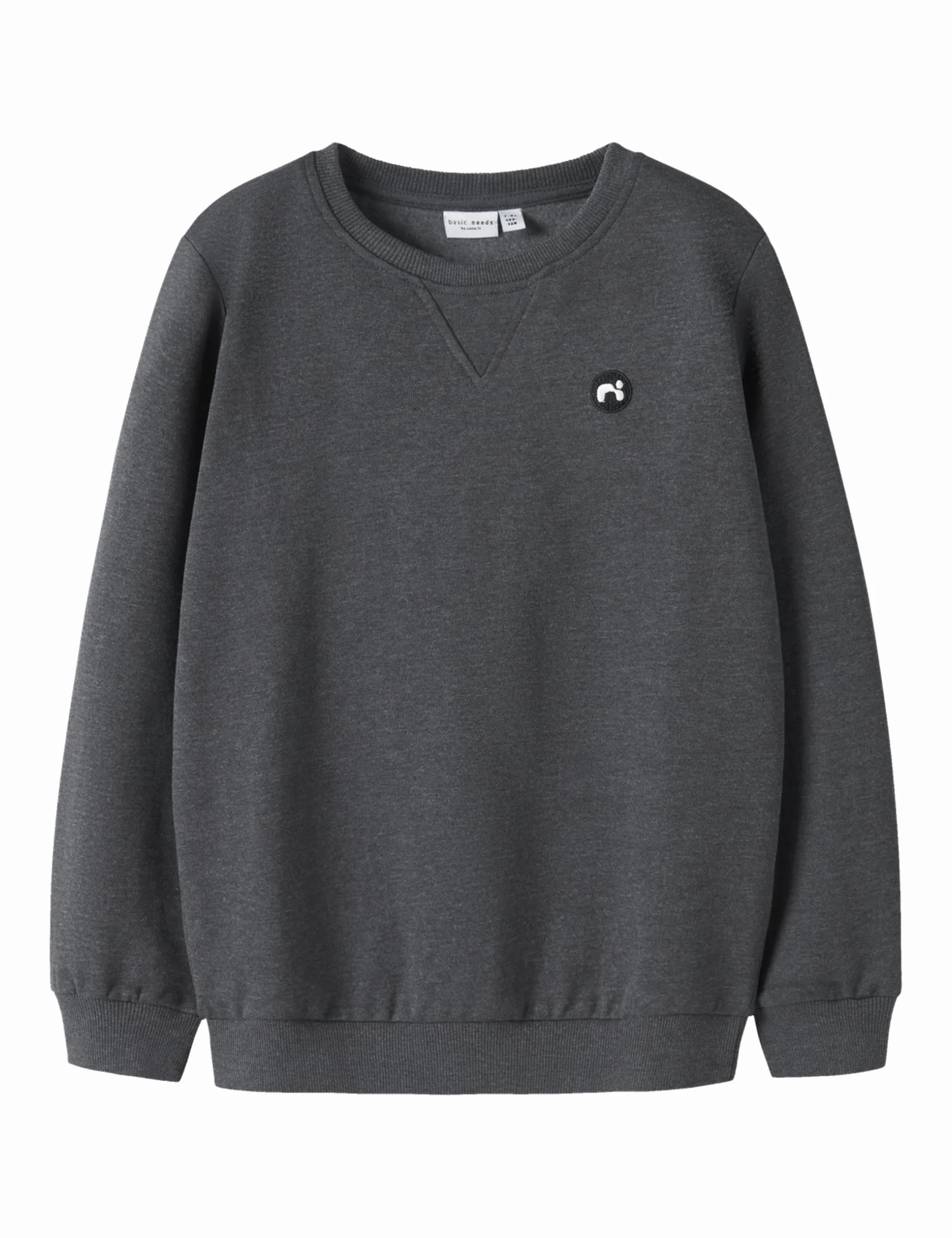 NAME IT Bluza chłopięca Nkmvimo Ls Sweat Bru Noos, ciemnoszary melanż, 158-164