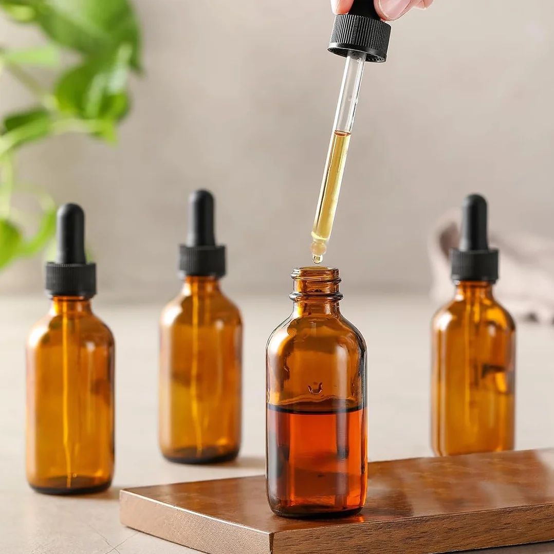 Szklane butelki z zakraplaczem, 20/30/50 ml, szklane butelki z zakraplaczem, pipeta z zakraplaczem, wielokrotnego użytku, do laboratorium, olejków eterycznych, aromaterapii, perfum (20/30/50 ml)