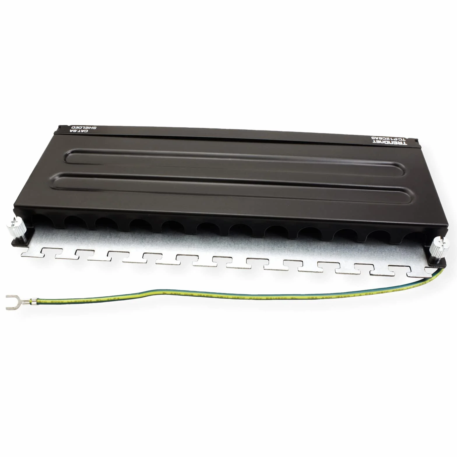 TRENDnet TC-P12C6AS panel krosowy 12-portowy Cat6a ekranowany, do montażu na ścianie