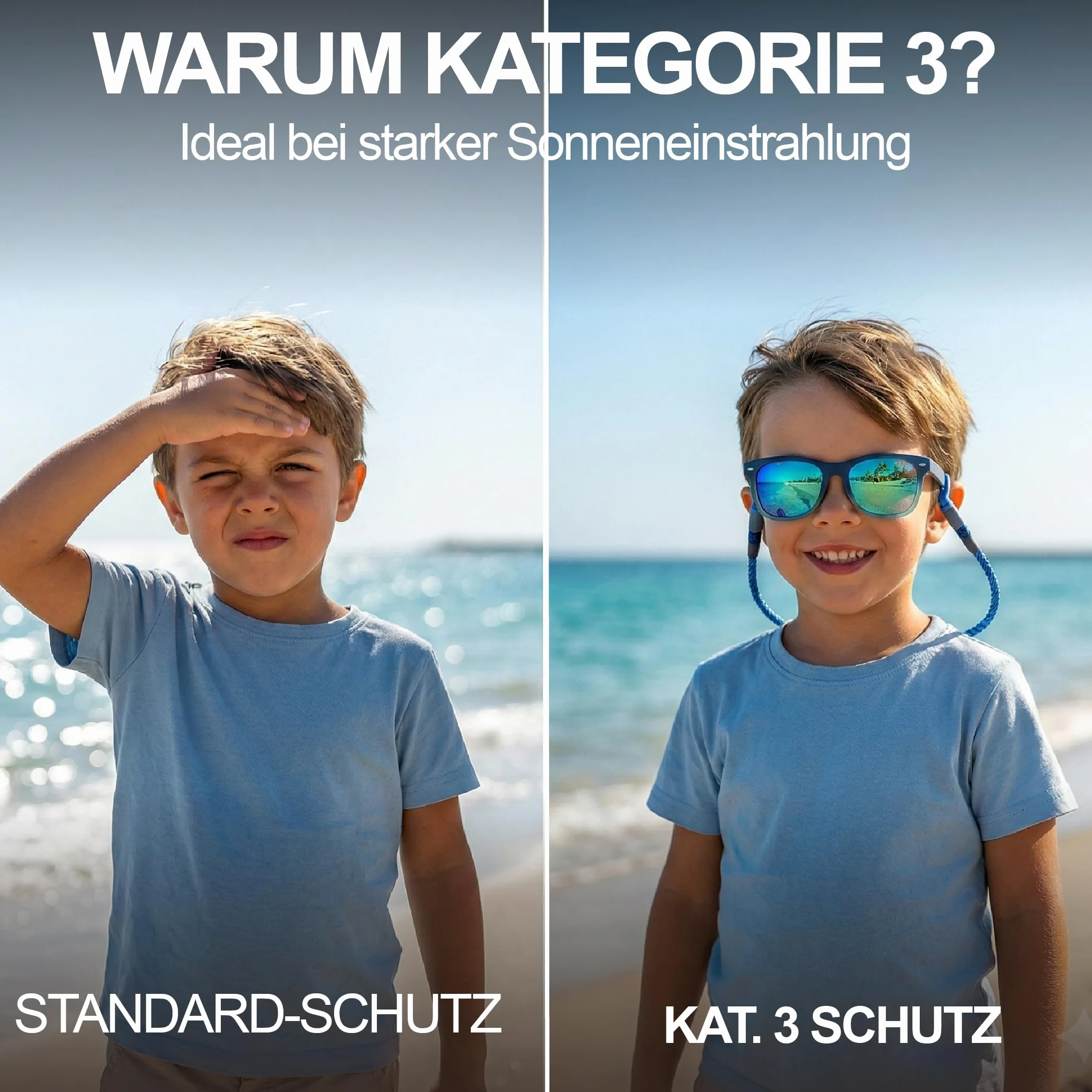 Kiddus Okulary Polaryzacyjne dla Dziewczynek, Chłopców i Nastolatków Od 6 lat. UV400 100% Ochrona przed Promieniami Ultrafioletowymi. Stylowo, Modny, Fantastyczny, Fabulous
