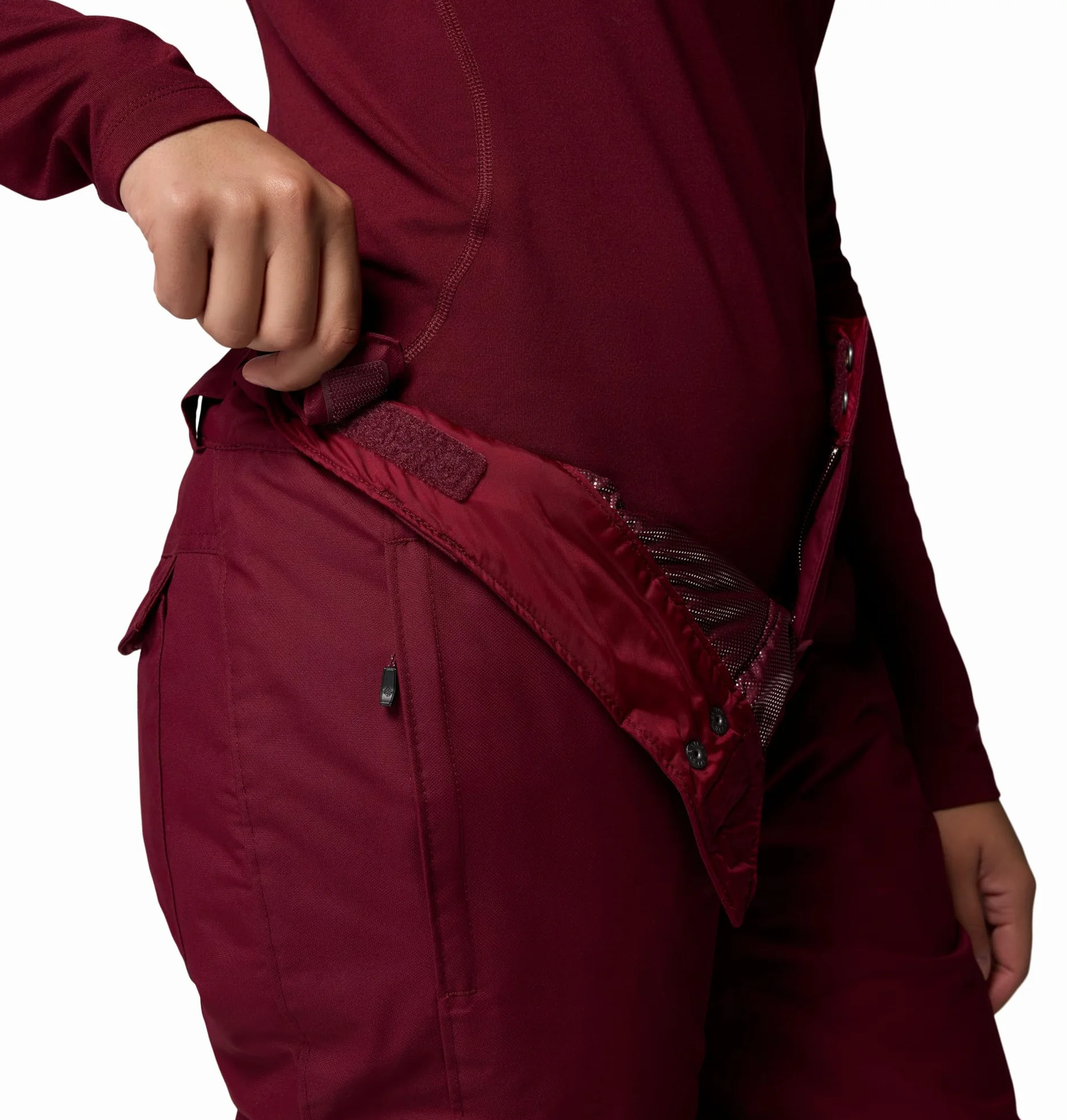 Columbia Damskie spodnie narciarskie Bugaboo 2, Rich Wine, M/R