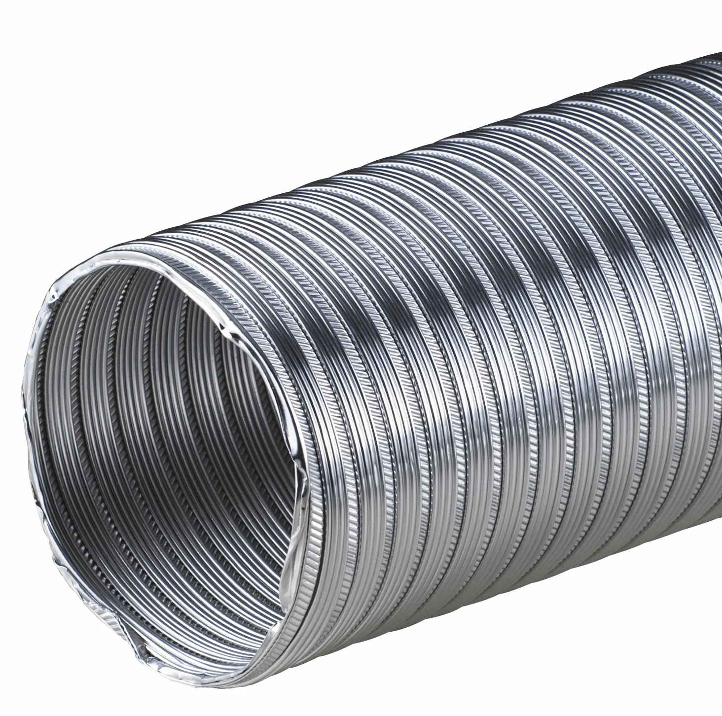 Rura aluminiowa Flex 2,60 m rura elastyczna Ø 100 mm 100 mm rura aluminiowa wąż elastyczny wąż aluminiowy rura aluminiowa Aluflex odporna na wysokie temperatury AF