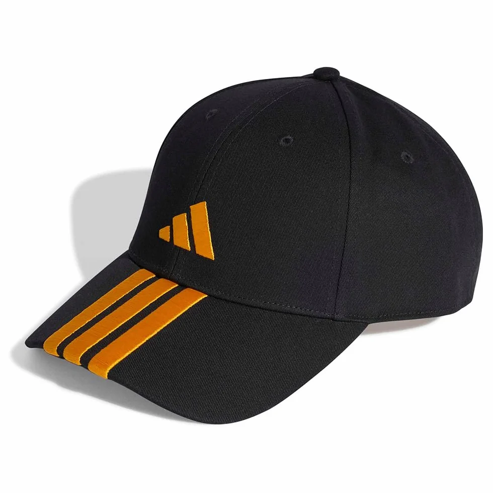 adidas uniseks-volwassene BBALL 3S CAP NEW LOGO, black/collegiate gold, M-L