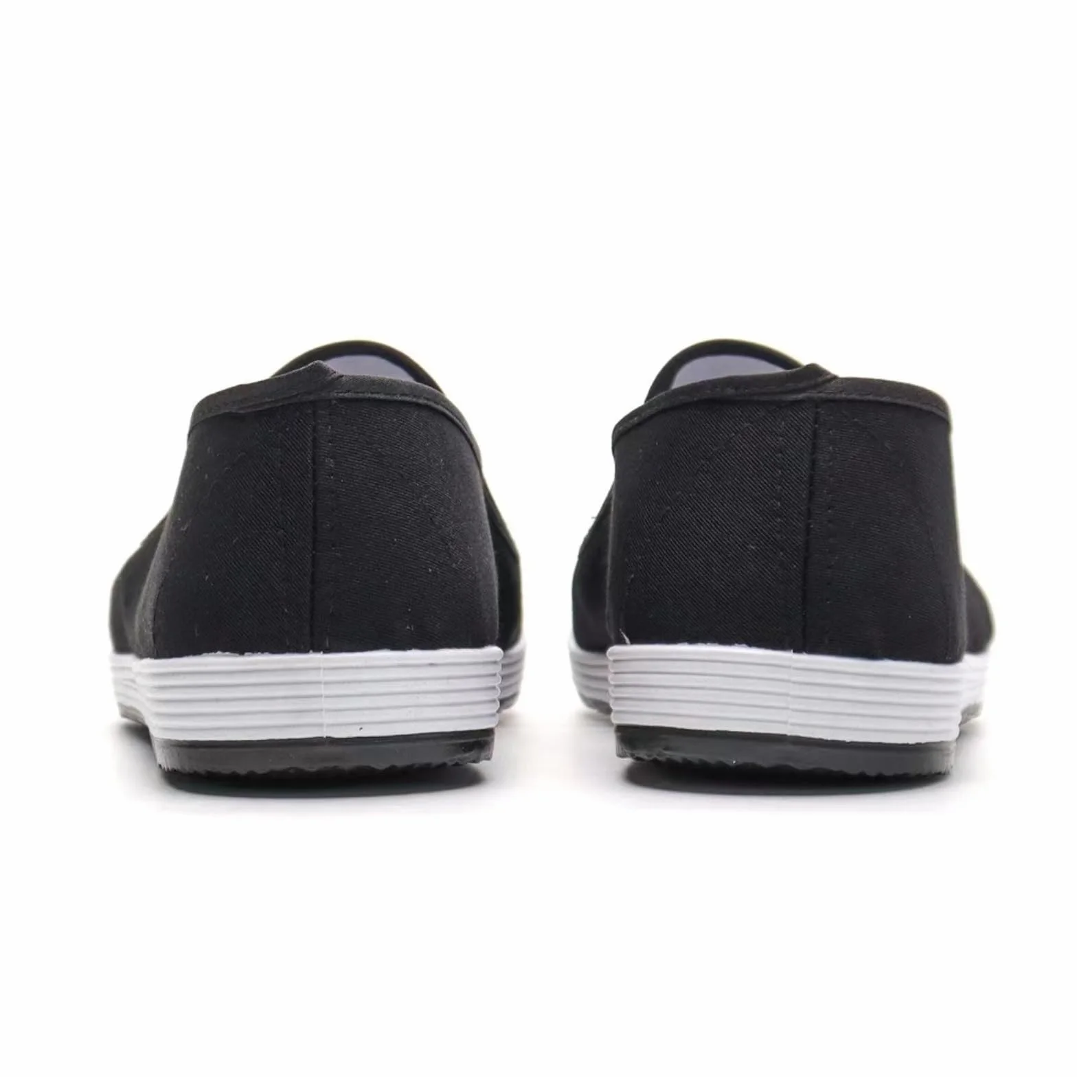 Buty Tai Chi, tradycyjne chińskie buty kung fu z płótna żaglowego, stare buty pekińskie do sztuk walki, czarna gumowa podeszwa, uniseks