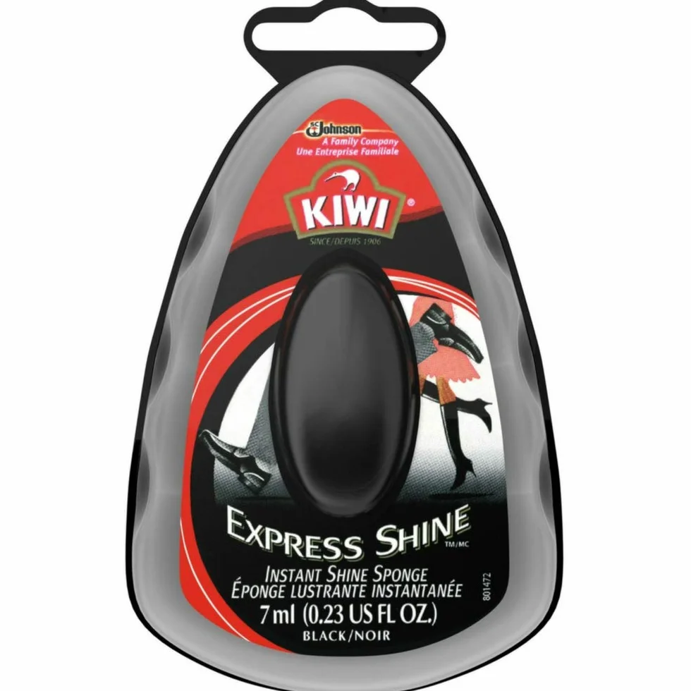 Kiwi Express Shine gąbka do butów 3 x 7 ml