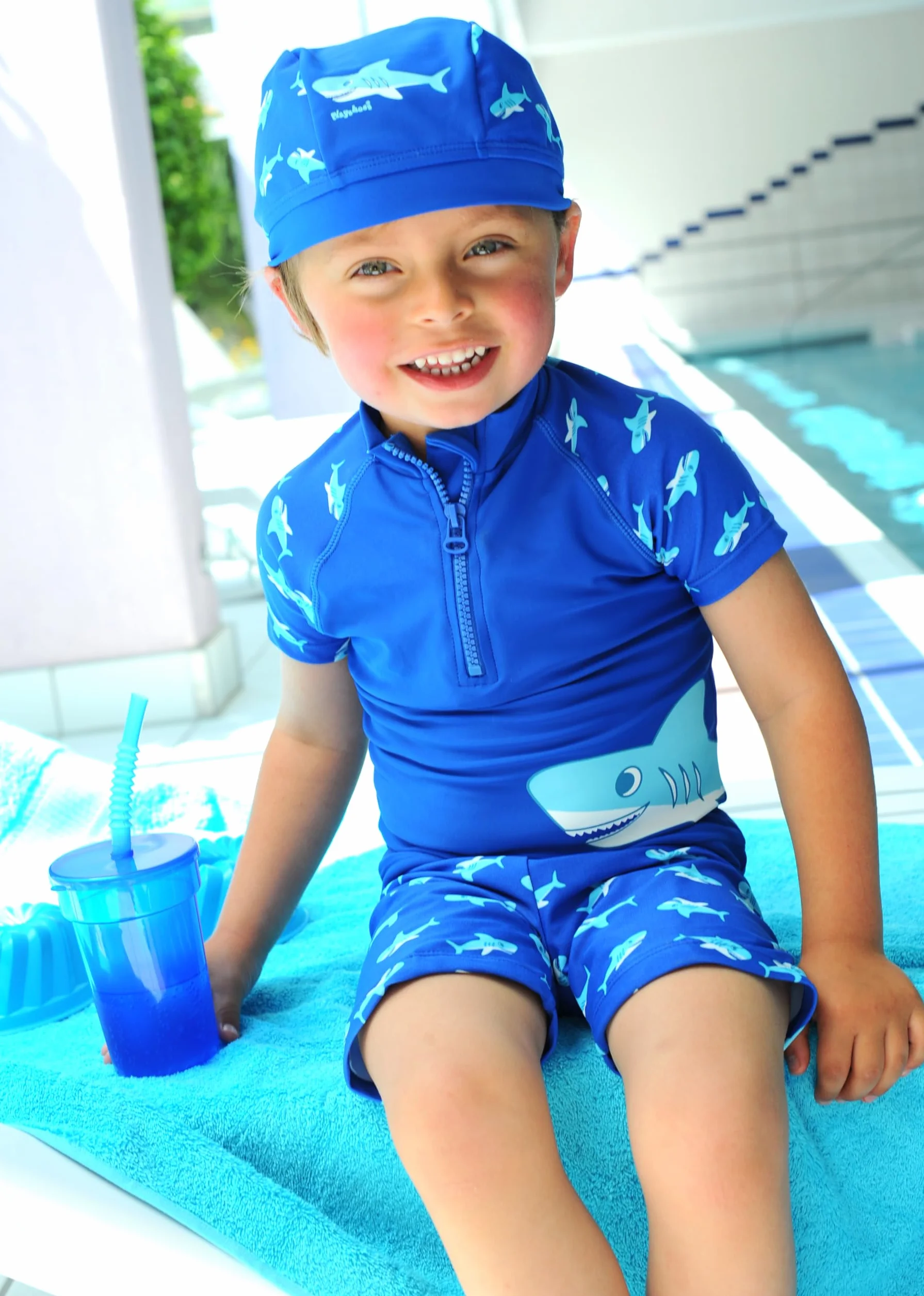 Playshoes Szorty Kąpielowe Dziecięce Niebieski 110/116 cm