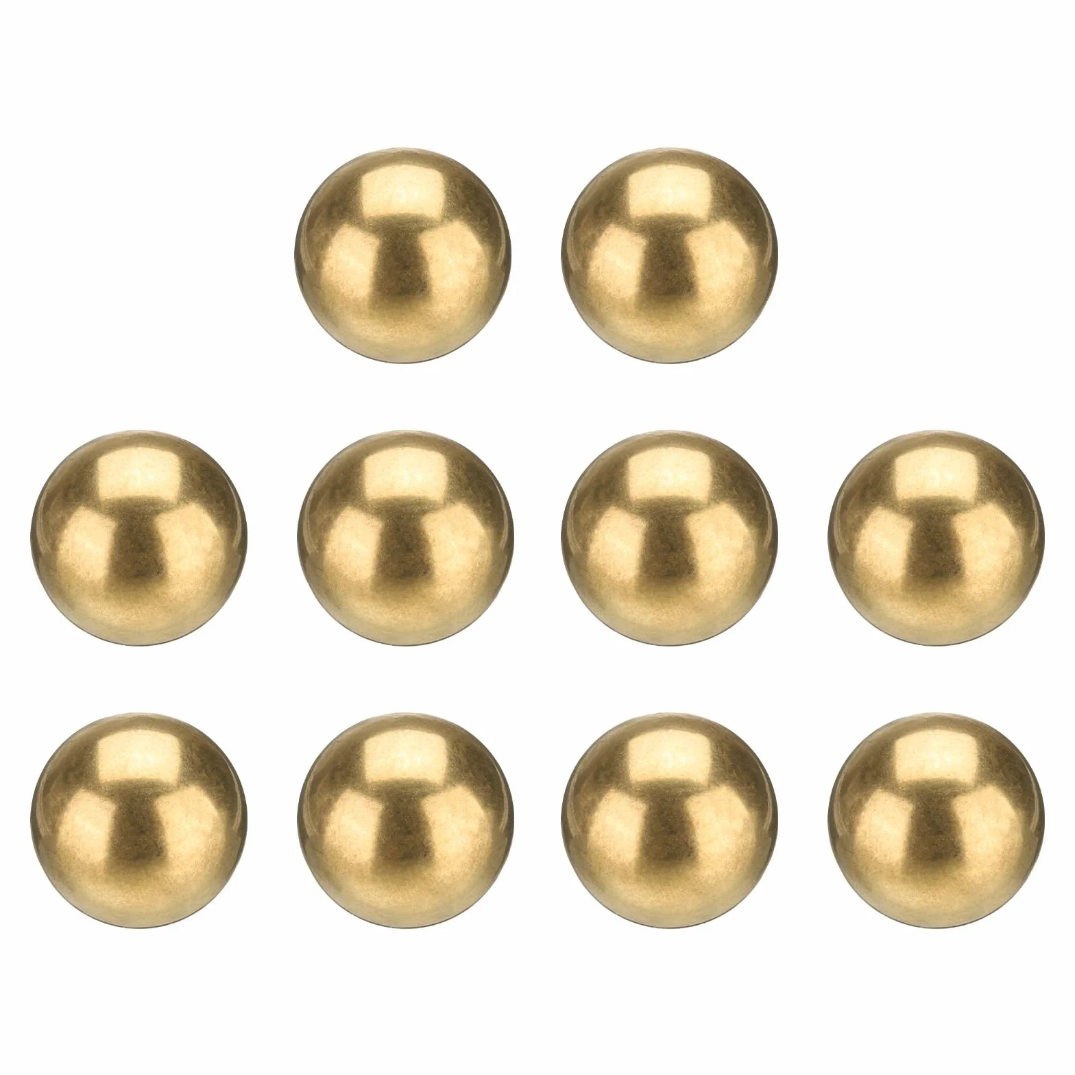 QUARKZMAN 10 sztuk kul łożyskowych, 1/2" 12,7 mm Precision H65 mosiężne kulki łożyskowe z mosiądzu, przemysłowe kulki kulkowe do maszyn, samochodów i majsterkowiczów