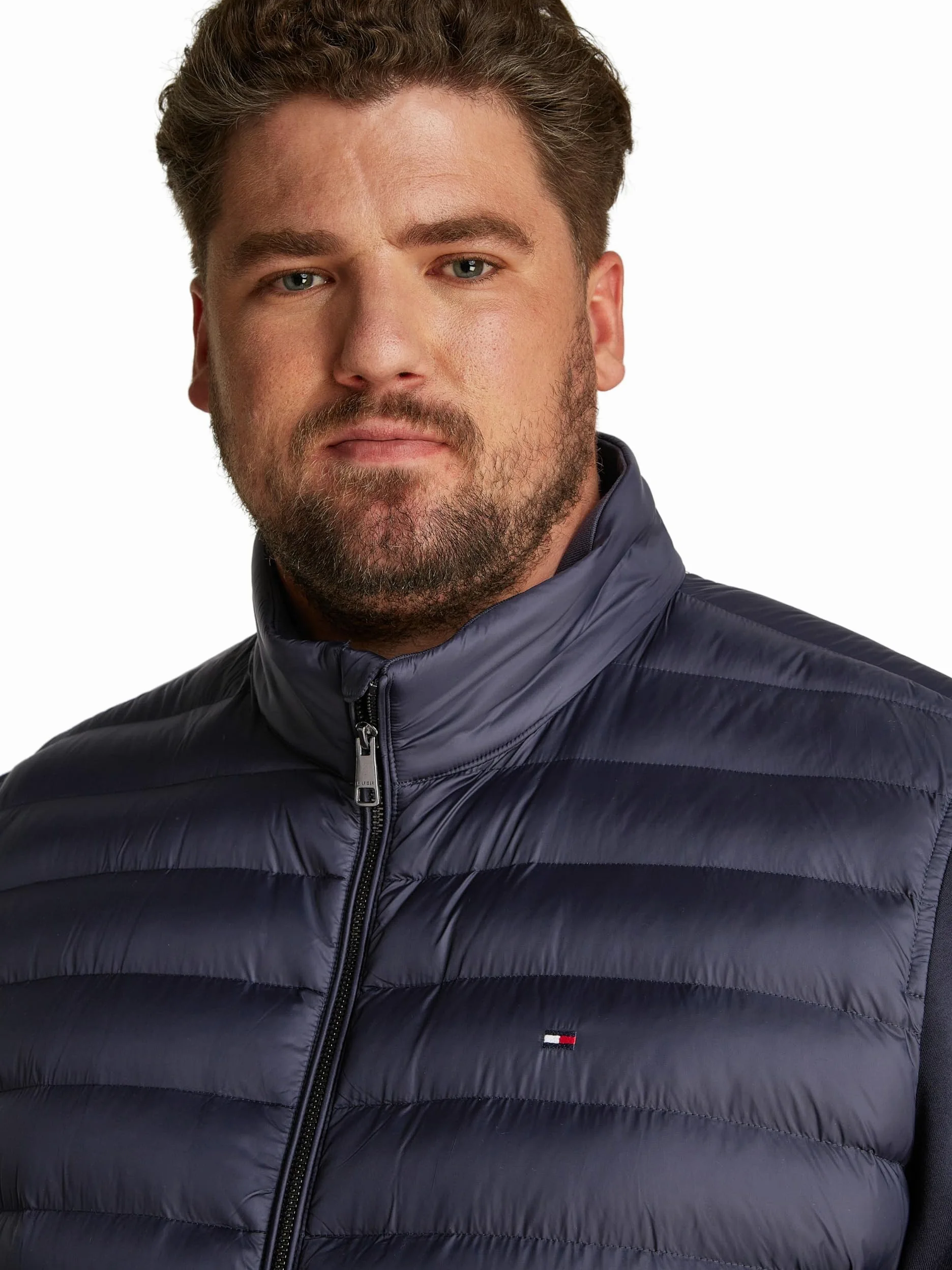 Tommy Hilfiger Bluza z zamkiem błyskawicznym Mężczyźni Bt-mix Stojak Na Media Cllr-b Mw0mw39138